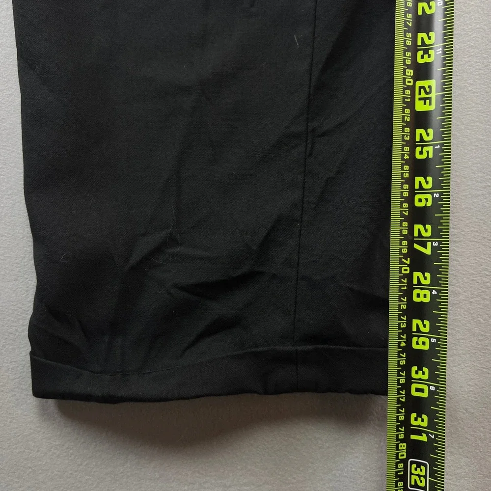 Widax Dress Pants Mens 27 Black Wool Pleated Straight Leg Formal Office Wear